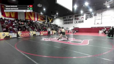 165 lbs Semifinal - Noah Barajas, Santa Fe vs Brian Battulga, South Torrance