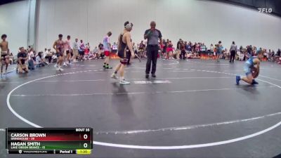 115 lbs Round 7 (10 Team) - Hagan Smith, Lake Gibson Braves vs Carson Brown, Grindhouse