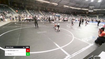 105 lbs Semifinal - Jensen Henderson, Morris Wrestling Association vs Harbor Hicks, Sallisaw Takedown Club