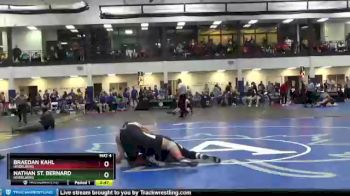 174 lbs Cons. Round 2 - Braedan Kahl, Heidelberg vs Nathan St. Bernard, Heidelberg