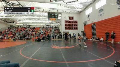 120-122 lbs Round 3 - Rory Rye, Laurel Middle School vs Eli Asay, Cody Middle School