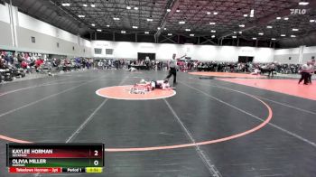 115 lbs Cons. Round 3 - Kaylee Horman, Seckman vs Olivia Miller, Harrah