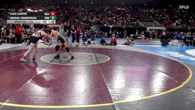 170 lbs Quarterfinal - Cale Carter, Malad vs Abigail Henderson, Kuna
