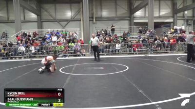 100 lbs Cons. Round 3 - Kycen Bell, Dodge City vs Beau Bussmann, Marysville