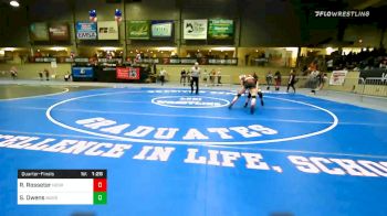 115 lbs Quarterfinal - Regan Rosseter, Nebraska Wrestling Academy vs Skyler Owens, Morris Eagles WC