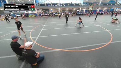 90 lbs Cons. Semi - Calvin Babcock, Unattached vs Mekai Lawniczak Hons, Unattached