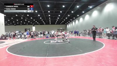 120 lbs Cons. Rd Of 32 - Cordeus Wahl, Bristow Wrestling Club vs Taiga Kwon, Ozark High School