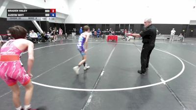 100 lbs Braden Haley, Ohio Gray vs Austin Witt, Team Michigan - Red