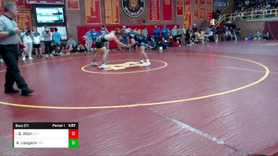 182 lbs Quarterfinal - Brady Allen, St. Xavier vs Alex Leugers, Franklin