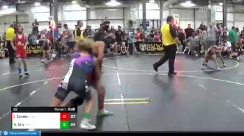 92 lbs Semis & 1st Wrestleback (8 Team) - Alexa Guy, Untouchables White vs Isaiah Zarate, No Escape Wrestling Academy