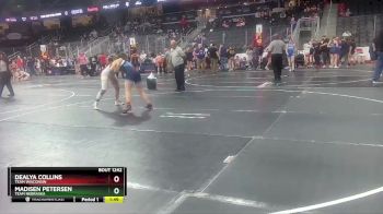 127 lbs Quarterfinal - Dealya Collins, Team Wisconsin vs Madisen Petersen, Team Nebraska