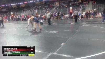 127 lbs Quarterfinal - Dealya Collins, Team Wisconsin vs Madisen Petersen, Team Nebraska