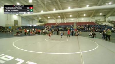 52 lbs Quarterfinal - Colten Stephens, Fremont Wrestling Club vs Madina Sagitullina, Northside Wrestling Club