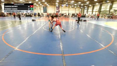 119 lbs Consi Of 32 #2 - Carson Matney, KY vs Dominic Casdia, CT