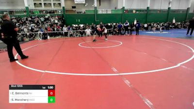 285 lbs Semifinal - Chris Belmonte, New Hartford-sv-up vs Stephan Monchery, Middletown