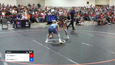 55 kg Cons 4 - Katherine Heath, Wildcat Elite vs Mateah Roehl, NYAC/Askren WC