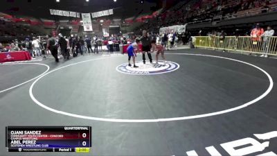 117 lbs Quarterfinal - Ojani Sandez, Community Youth Center - Concord Campus Wrestling vs Abel Perez, Scotsmen Wrestling Club