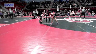 46 lbs Consi Of 16 #2 - Daxten Freeman, Keystone Kids Wrestling Club vs Conner Jameson, Broken Arrow Wrestling Club