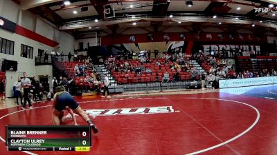 165 lbs Semifinal - Clayton Ulrey, Northern Colorado vs Blaine Brenner, Minnesota