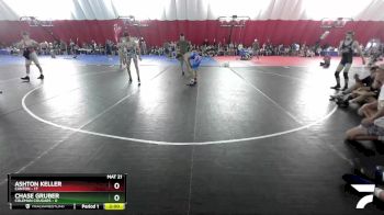 132 lbs Round 2 (16 Team) - Ashton Keller, Canton vs Chase Gruber, Coleman Cougars