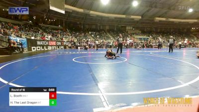 85 lbs Round Of 16 - Lincoln Booth, Sebolt Wrestling Academy vs Herra Rose The Last Dragon, Wichita Training Center