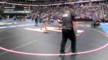 G155-4A Quarterfinal - Madilyn Gitke, Strasburg Girls vs Illeana Diaz, Olathe Girls