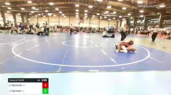 126 lbs Consi Of 16 #2 - Jake Hammer, WY vs Josh Carman, OH