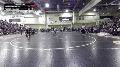 126 lbs 1st Place Match - Arno Vardanyan, BIRMINGHAM vs Jorge Palacios, SAN FERNANDO