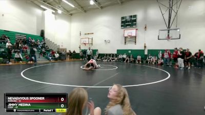 285 lbs Round 1 - Nevaehyous Spooner, Rawlins vs Jimmy Medina, Cody