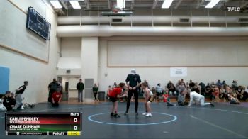 66-72 lbs Round 2 - Carli Pendley, Ben Lomond Wrestling vs Chase Dunham, Davis Wrestling Club