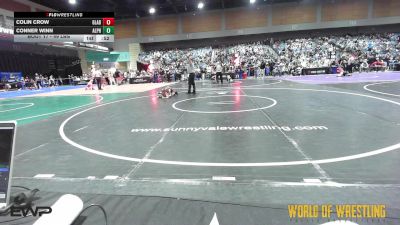 49 lbs Round Of 16 - Colin Crow, Gladiator Wrestling vs Conner Winn, Alpha Elite