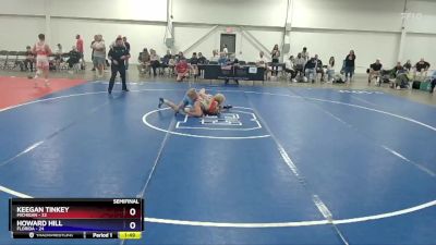 130 lbs Semis & 3rd Wb (16 Team) - Keegan Tinkey, Michigan vs Howard Hill, Florida