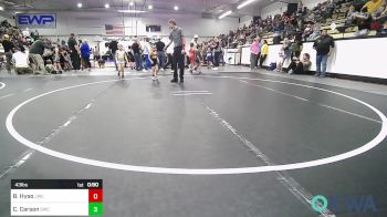43 lbs Quarterfinal - Baker Hyso, Jay Wrestling Club vs Cutter Carson, Salina Wrestling Club