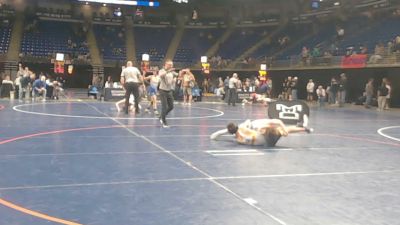 132 lbs Quarterfinal - Carter Haughey, Norwin vs Morgan Temple, Seneca Valley