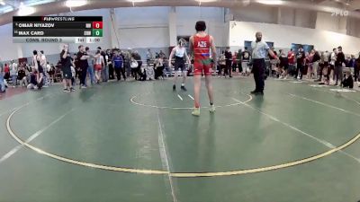 115 lbs Cons. Round 3 - Omar Niyazov, Nova WC vs Max Card, Dulles South Wrestling Club