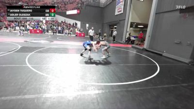 115 lbs Cons. Semi - Adler Oleszak, Askren Wrestling Academy vs Jayden Tuquero, Holmen Viking Wrestling Club