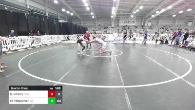 182 lbs Quarterfinal - Briar Whaley, Tennessee Wrestling Academy vs Max Daniel Magayna, Team Shutt Mutts