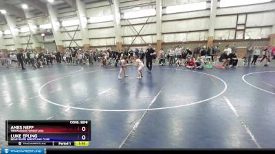 93 lbs Cons. Semi - Ames Neff, Timpanogos Wrestling vs Luke Epling, Bear River Wrestling Club