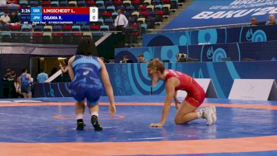 53 kg 1/8 Final - Lea Lingscheidt, Germany vs Rion Ogawa, Japan