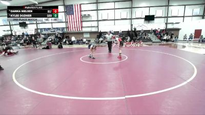 155 lbs 3rd Place Match - Danika Nielsen, Delta vs Kylee Dozhier, Carbon