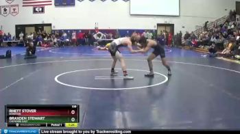 138 lbs Champ. Round 2 - Braxden Stewart, Cheyenne East vs Rhett Stover, Riverton