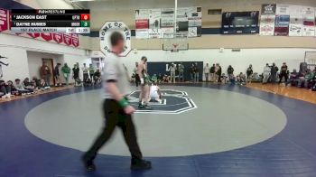 126 lbs 1st Place Match - Dayne Humes, Moorcroft vs Jackson East, Upton