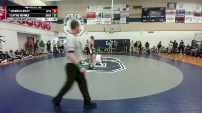126 lbs 1st Place Match - Dayne Humes, Moorcroft vs Jackson East, Upton