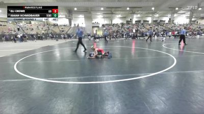 50 lbs Champ. Round 1 - Isaiah Schmidbauer, Williamson Co Wrestling Club vs Eli Crowe, Grindhouse