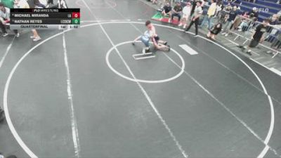 157 lbs Quarterfinal - Nathan Reyes, La Costa Canyon High School Wr vs Michael Miranda, Lab Academy