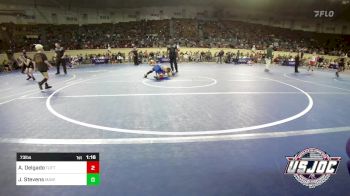 73 lbs Round Of 16 - Aaron Delgado, Tuttle Elite Wrestling Club vs Jaken Stevens, Maverick Elite Wrestling