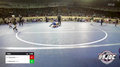 73 lbs Round Of 16 - Aaron Delgado, Tuttle Elite Wrestling Club vs Jaken Stevens, Maverick Elite Wrestling