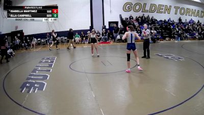 106 lbs Semifinal - Isabella Martinez, Valley Hs vs Ella Campbell, Burrell Hs