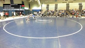 141 lbs Semifinal - Jacob Reed, Ohio Northern vs Skyler Hickman, Washington & Lee