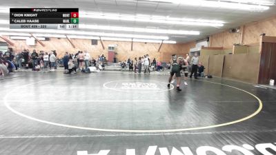 220 lbs Semifinal - Dion Knight, Monticello vs Caleb Haase, Manlius